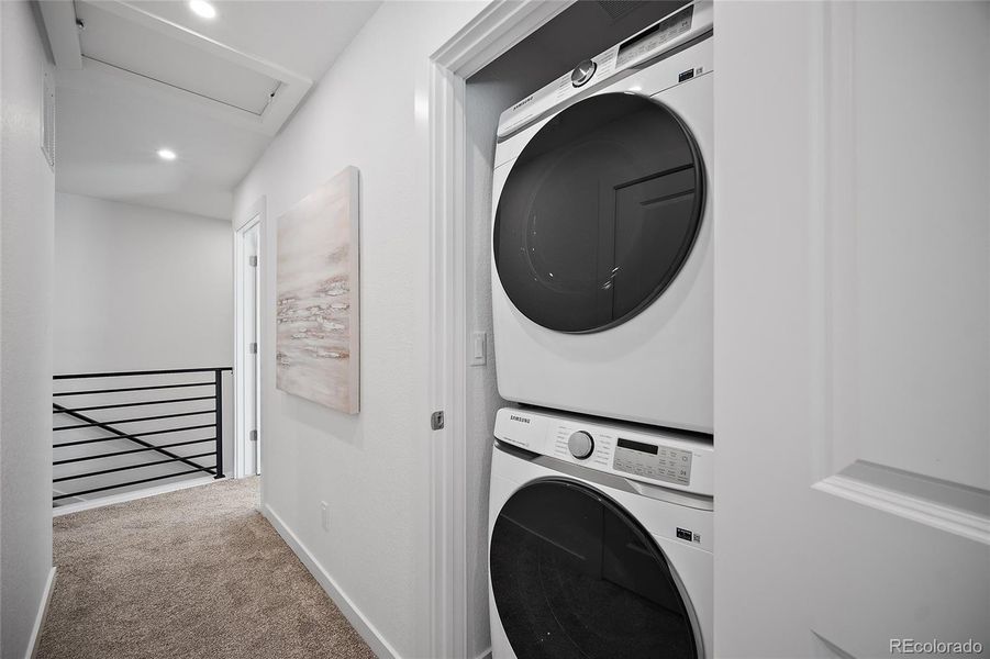 Furnished interior view inside a new home in The Commons at Victory Ridge, Colorado Springs (Image 27).