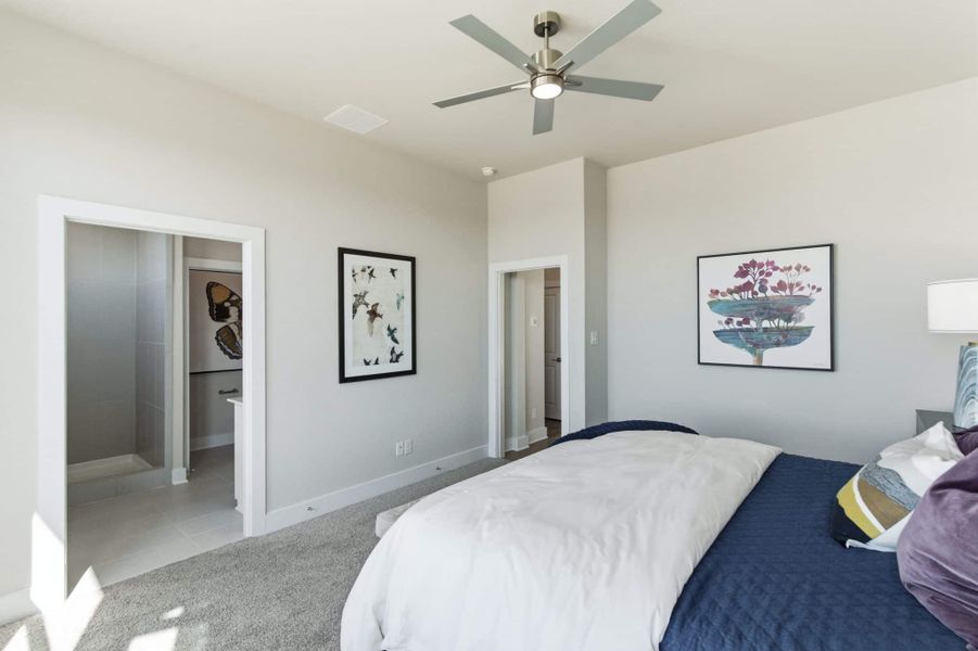 Furnished interior view inside a new home in Rose Hill, San Antonio (Image 23).