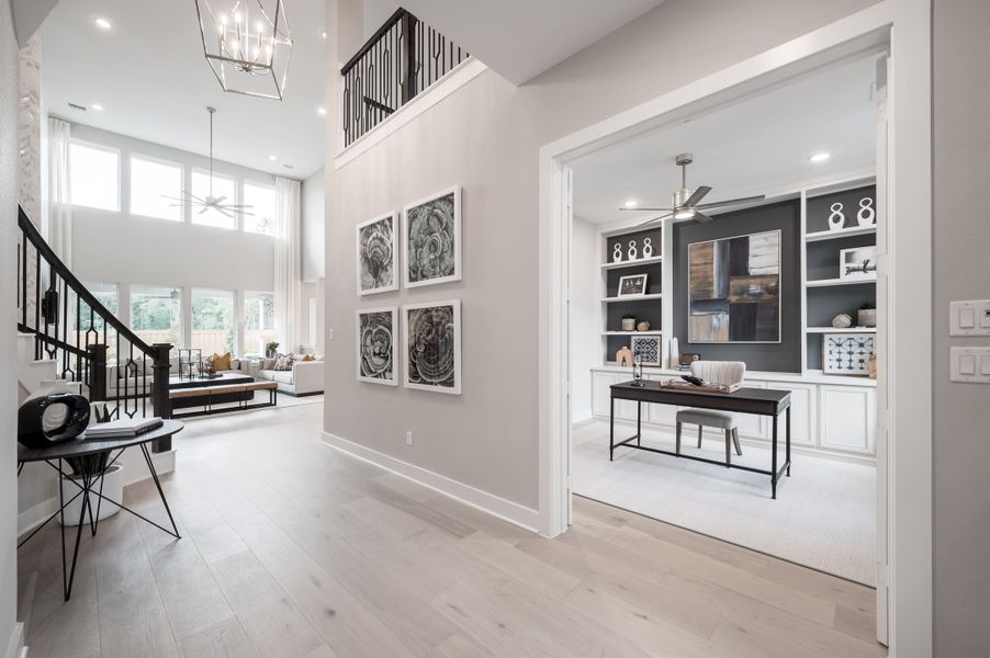 Representative furnished interior of a home built from the Snyder by Tri Pointe Homes in Harvest Green, Richmond (Image 67).