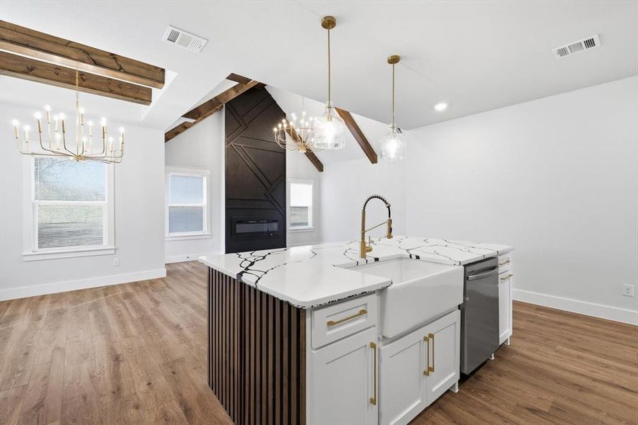 Furnished interior view inside a new home in , Fort Worth (Image 6).