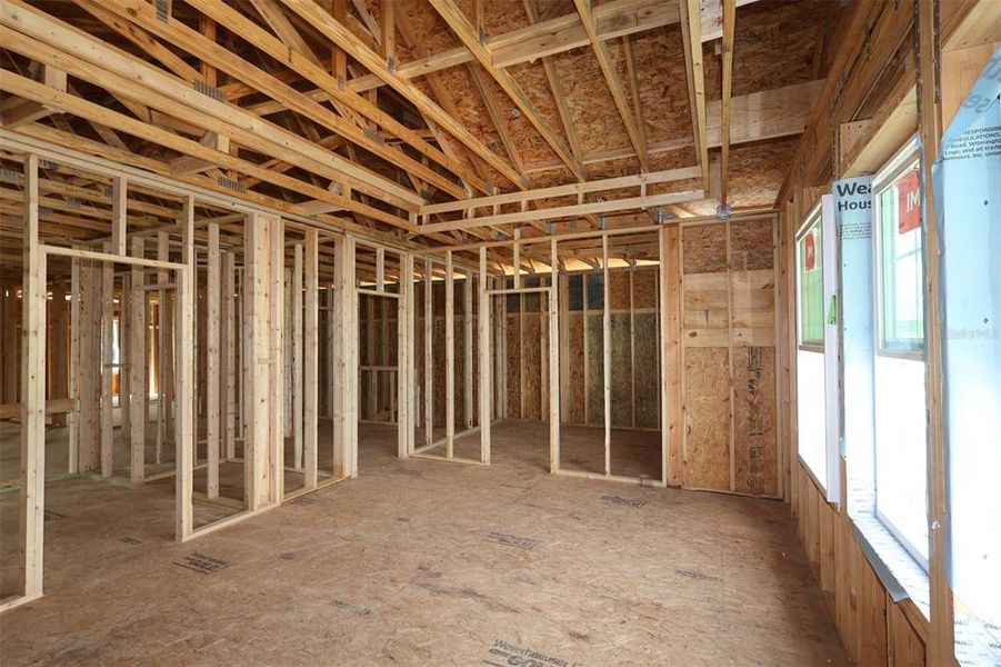 In-progress construction of a new home in Persimmon Place – Garden Series, Wesley Chapel, FL (Image 11). In-progress construction of a new home in Persimmon Place – Garden Series, Wesley Chapel, FL (Image 11).
