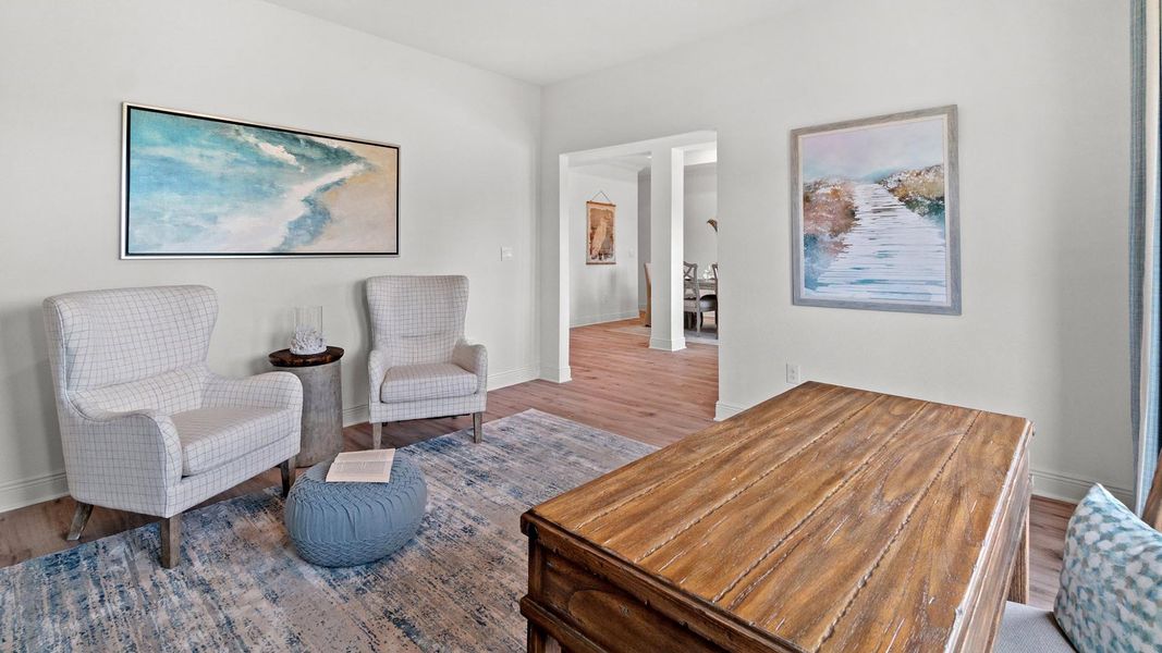 Representative furnished interior of a home built from the McKenzie by D.R. Horton in Holley Grove at Peach Creek - Waterfront Homes, Santa Rosa Beach (Image 7).