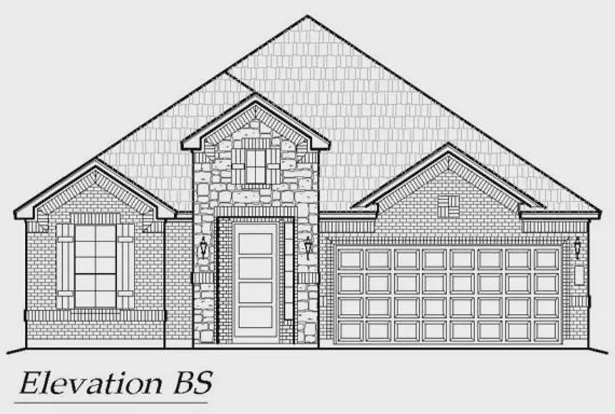 Exterior rendering of this home design in Summer Crest, Fort Worth, TX (Image 11).