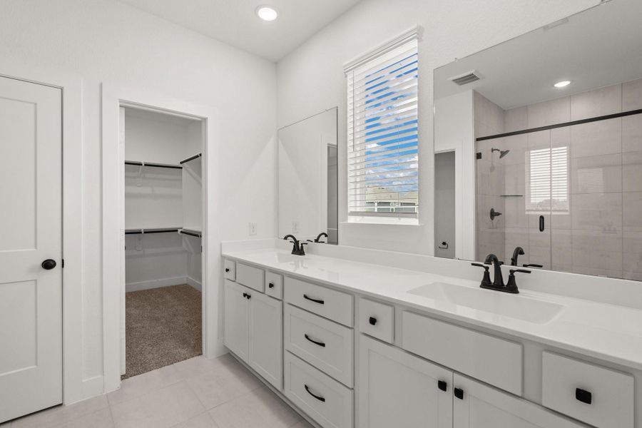 Furnished interior view inside a new home in Elyson 60's, Katy (Image 9).