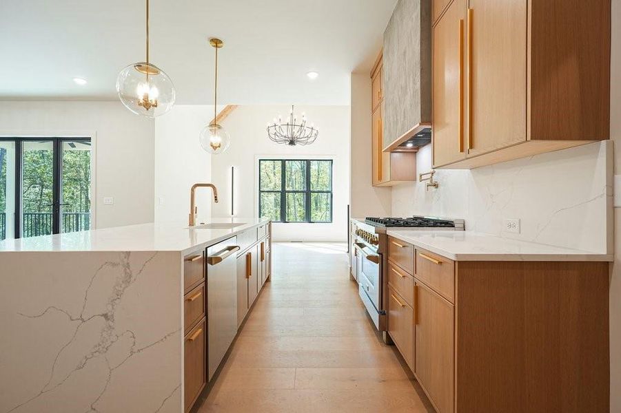 Furnished interior view inside a new home in , Canton (Image 40).