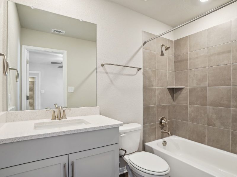 Furnished interior view inside a new home in Opal Meadows, Kyle (Image 8).