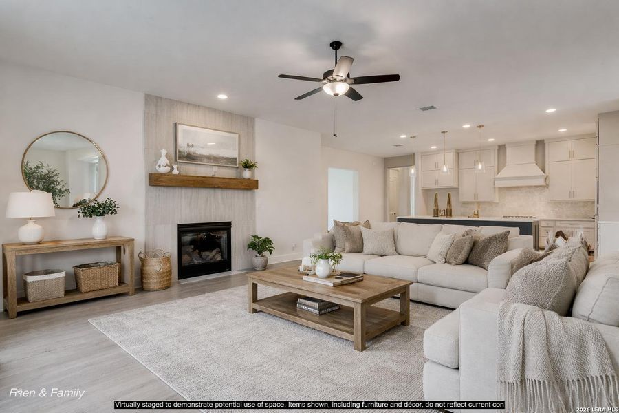 Furnished interior view inside a new home in Megan's Landing, Castroville (Image 13). Furnished interior view inside a new home in Megan's Landing, Castroville (Image 13).