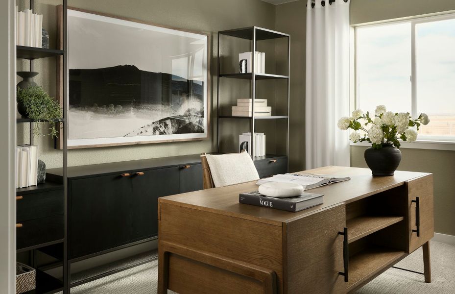 Furnished interior view inside a new home in Barefoot Village, Firestone (Image 4).