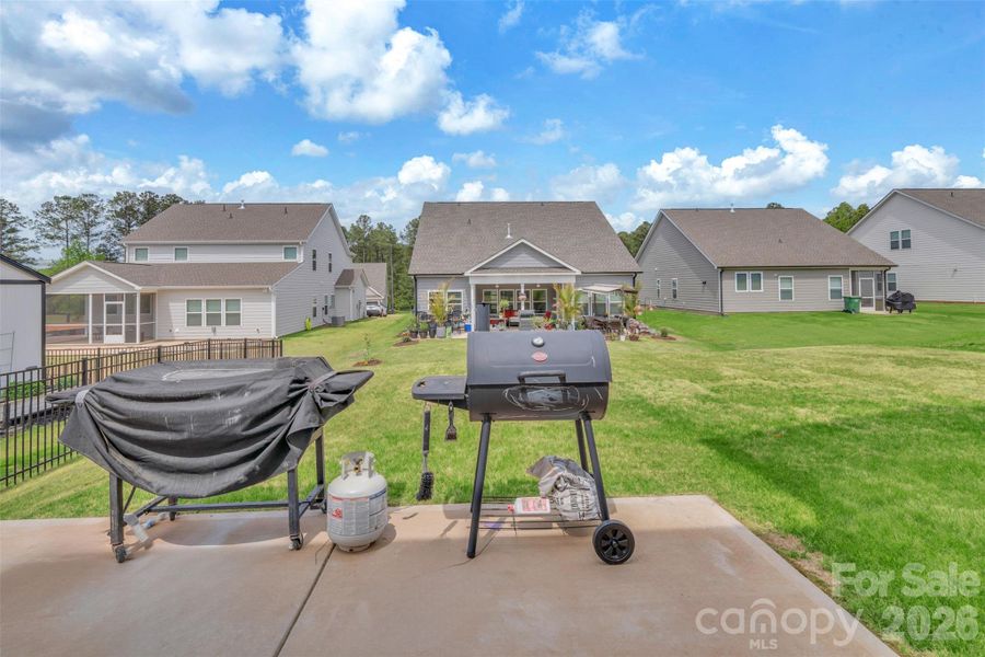 Exterior details and patio area of a home in Edgewater - The Links, Lancaster (Image 32).