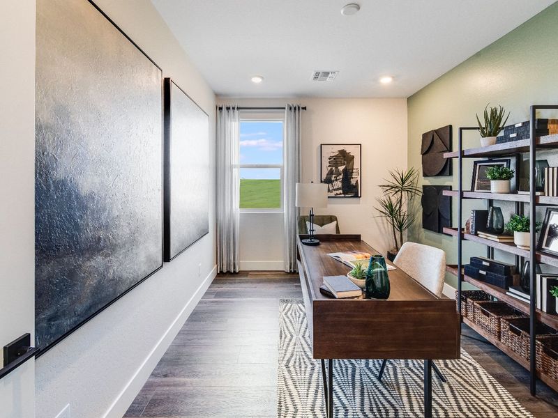 Representative furnished interior of a home built from the The Boulder II F by Davidson Homes LLC in South Ranch Western Collection, Prescott (Image 8).