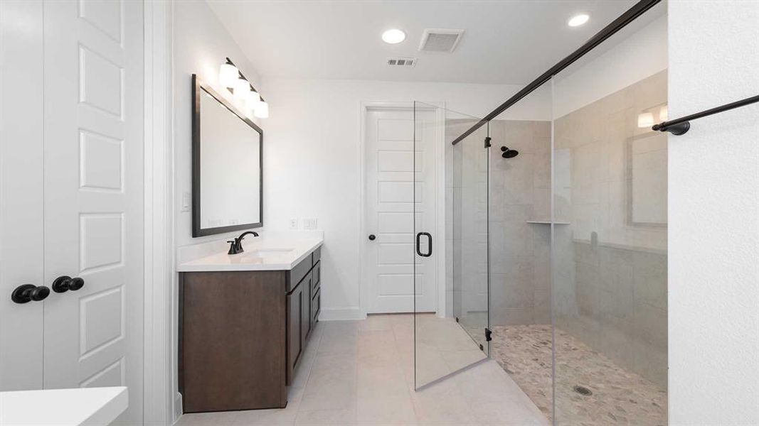 Furnished interior view inside a new home in The Heights At Uptown Celina 45', Celina (Image 8). Furnished interior view inside a new home in The Heights At Uptown Celina 45', Celina (Image 8).