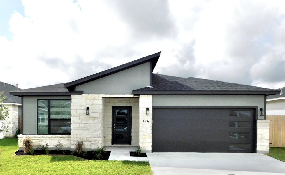 Representative exterior photo of a completed home built from the Addison by Steve Klein Custom Builder in TerraVista, Victoria, TX (Image 1). Representative exterior photo of a completed home built from the Addison by Steve Klein Custom Builder in TerraVista, Victoria, TX (Image 1).