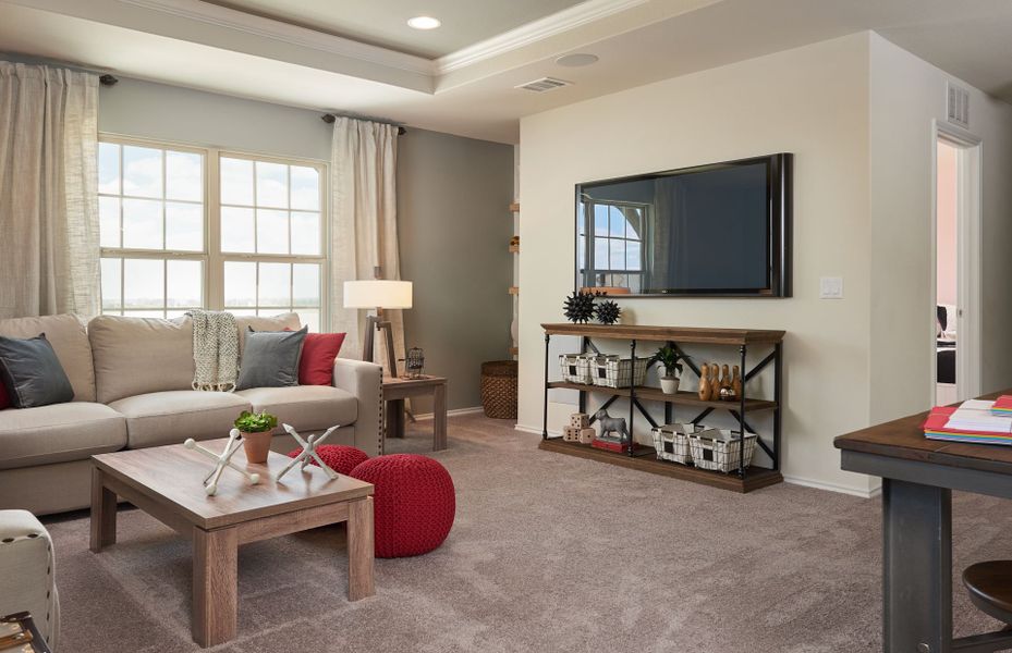 Representative furnished interior of a home built from the Kisko by Centex in Cottonwood Creek, Howe (Image 9).