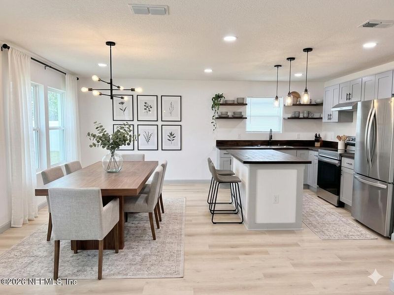 Furnished interior view inside a new home in , Jacksonville (Image 10).