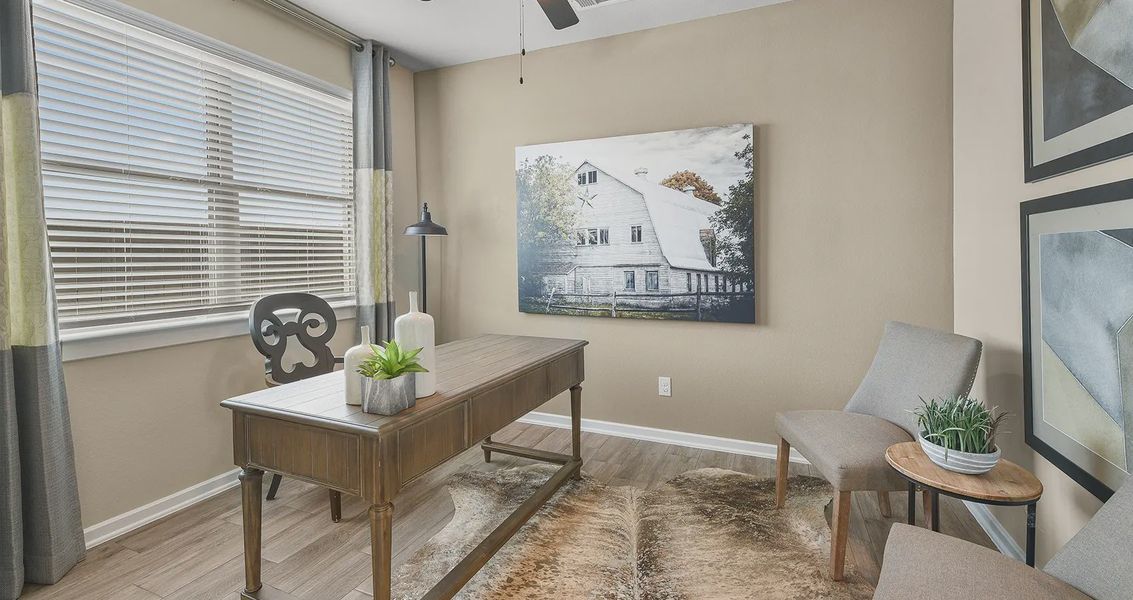 Representative furnished interior of a home built from the Portland by Chesmar Homes in Wood Leaf Reserve, Tomball (Image 7).
