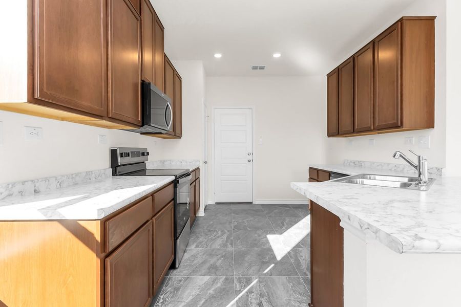 Furnished interior view inside a new home in Spanish Trails Villas, San Antonio (Image 4). Furnished interior view inside a new home in Spanish Trails Villas, San Antonio (Image 4).