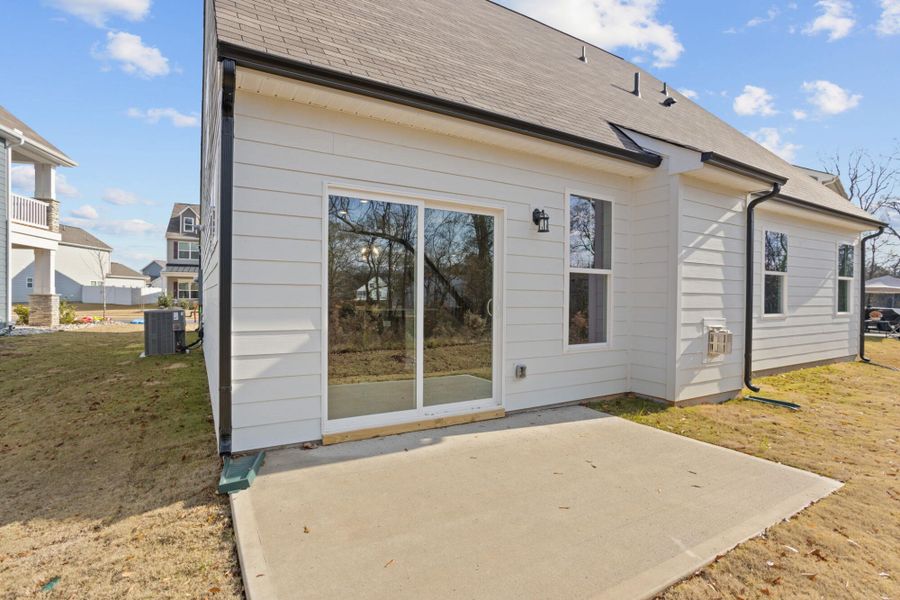 Exterior details and patio area of a home in Greenrich Mill, Simpsonville (Image 4).