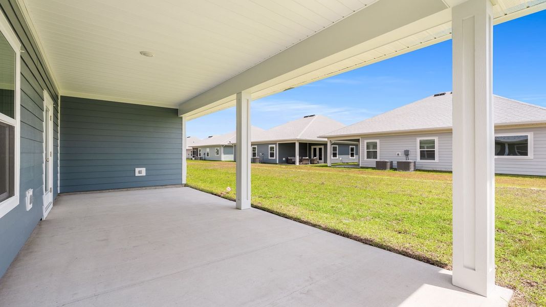 Exterior details and patio area of a home in WindMark Beach, Port Saint Joe (Image 4). Exterior details and patio area of a home in WindMark Beach, Port Saint Joe (Image 4).