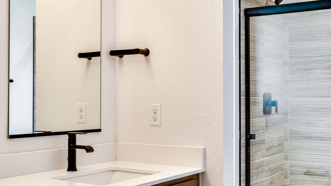 Close-up of interior finishes inside a home in Horizon Uptown, Aurora (Image 17).