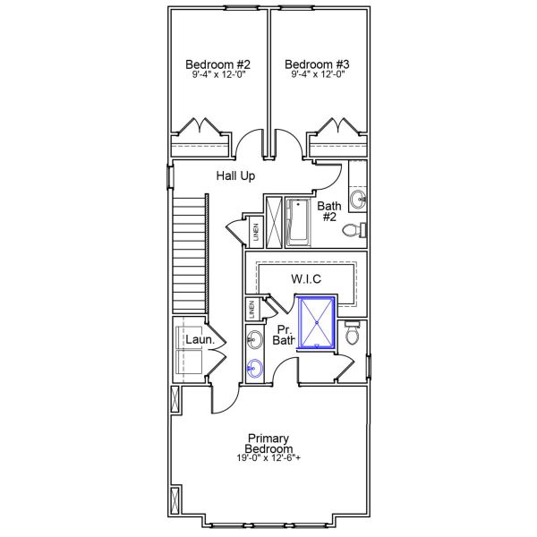 2D floor plan layout of this home in Laurinton Farms, Hopkins, SC (Image 3).