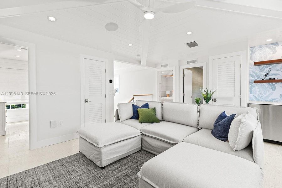 Furnished interior view inside a new home in , Islamorada, Village of Islands (Image 51).