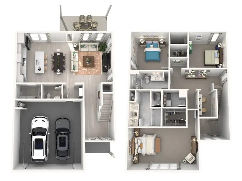 2D floor plan layout for the Lowry by Meritage Homes in Sycamore Grove, Murfreesboro, TN (Image 3). 2D floor plan layout for the Lowry by Meritage Homes in Sycamore Grove, Murfreesboro, TN (Image 3).