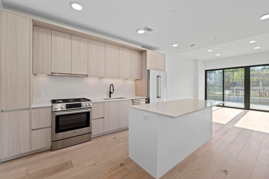 Furnished interior view inside a new home in One Oak, Austin (Image 5).