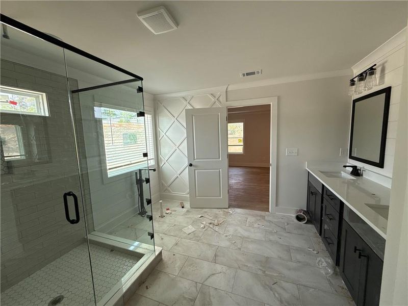 In-progress construction of a new home in , Lawrenceville, GA (Image 42).