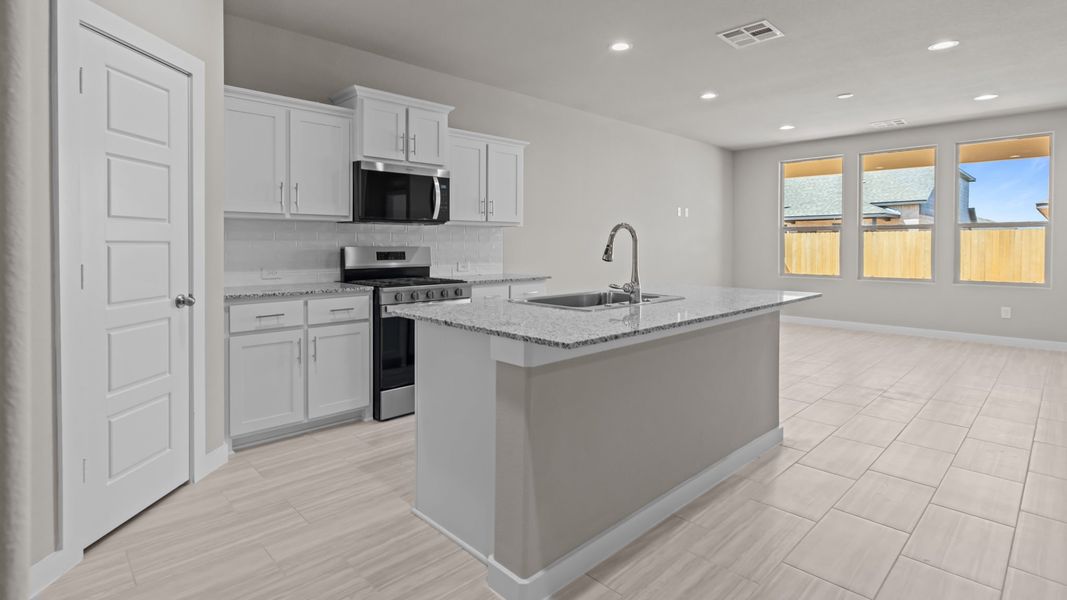 Representative furnished interior of a home built from the Southhaven by D.R. Horton in Legacy South, Midland (Image 4).