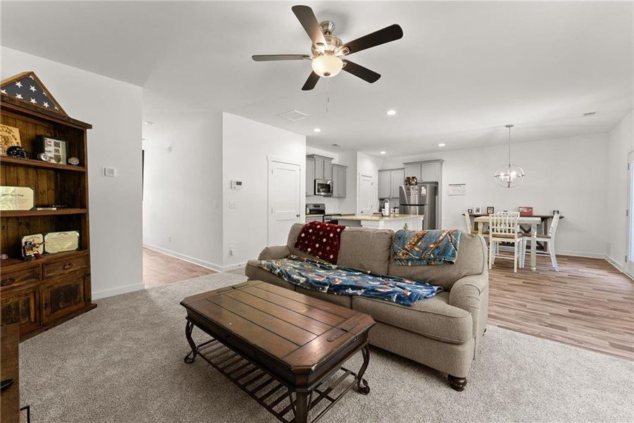 Furnished interior view inside a new home in Ellington Farms, Statham (Image 29).