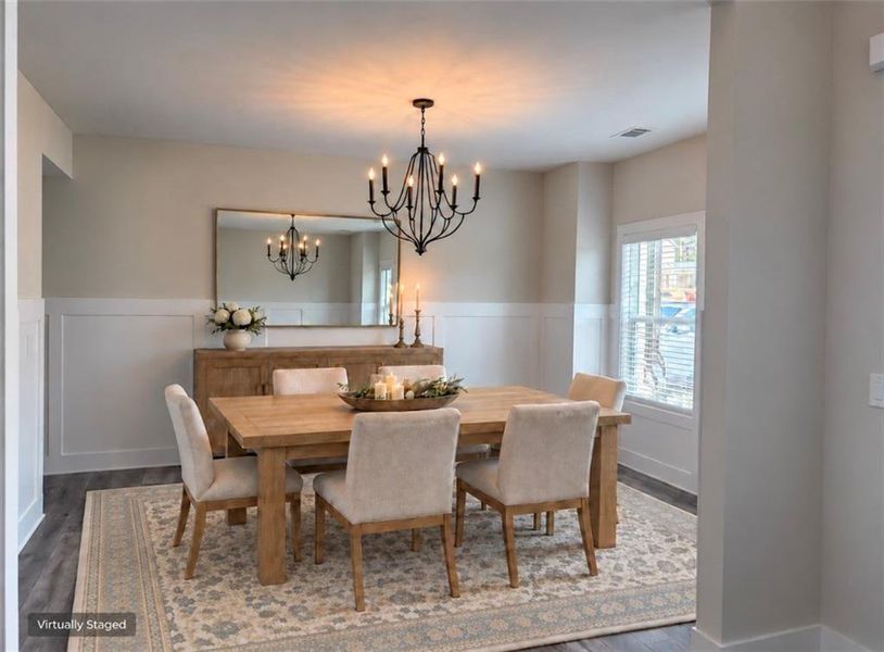 Furnished interior view inside a new home in , Hoschton (Image 10).