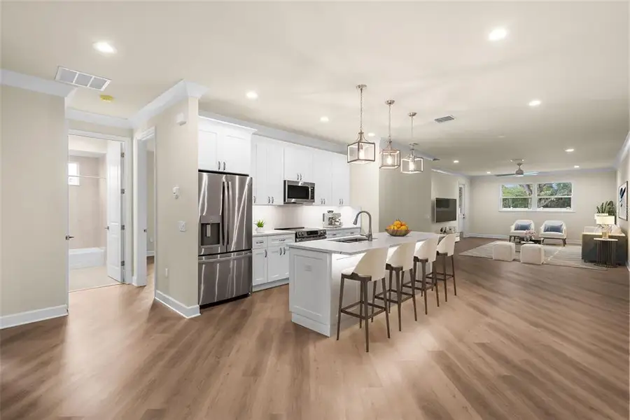 Furnished interior view inside a new home in , Tarpon Springs (Image 10).