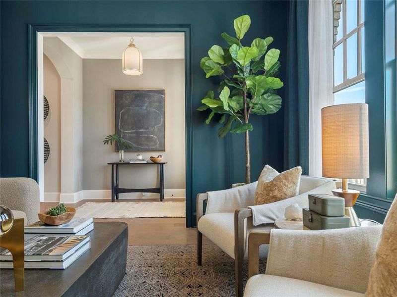 Furnished interior view inside a new home in , Suwanee (Image 25).