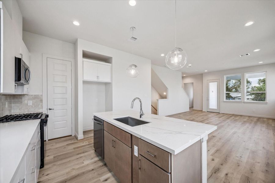 Furnished interior view inside a new home in Hardy Skyline, Houston (Image 8). Furnished interior view inside a new home in Hardy Skyline, Houston (Image 8).