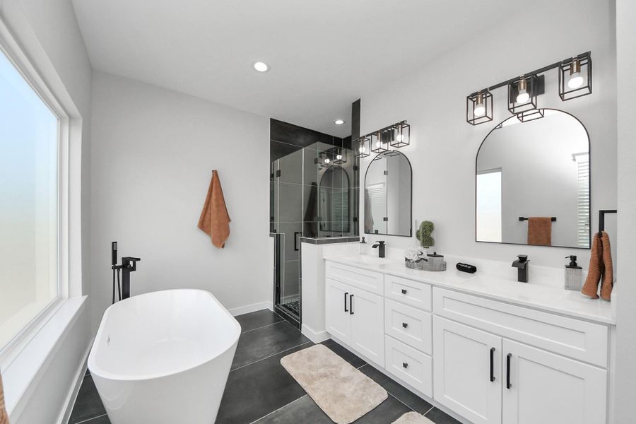 Furnished interior view inside a new home in , Houston (Image 17). Furnished interior view inside a new home in , Houston (Image 17).