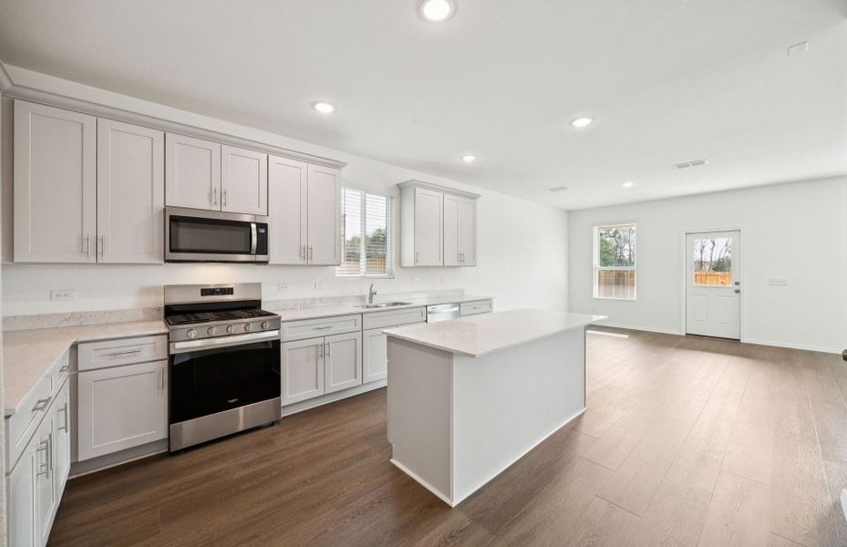 Representative furnished interior of a home built from the Camelia by Centex in Mobberly Farms, Pilot Point (Image 9).