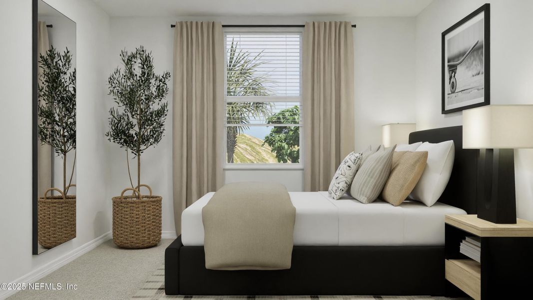 Furnished interior view inside a new home in Hardwick Farms: Hardwick Farms - Townhome Collection, Jacksonville (Image 5).