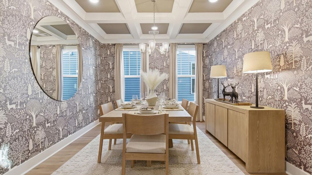 Representative furnished interior of a home built from the Cooper 3 by DRB Homes in Pelham Crossing Single Family Homes, Greenville (Image 6).