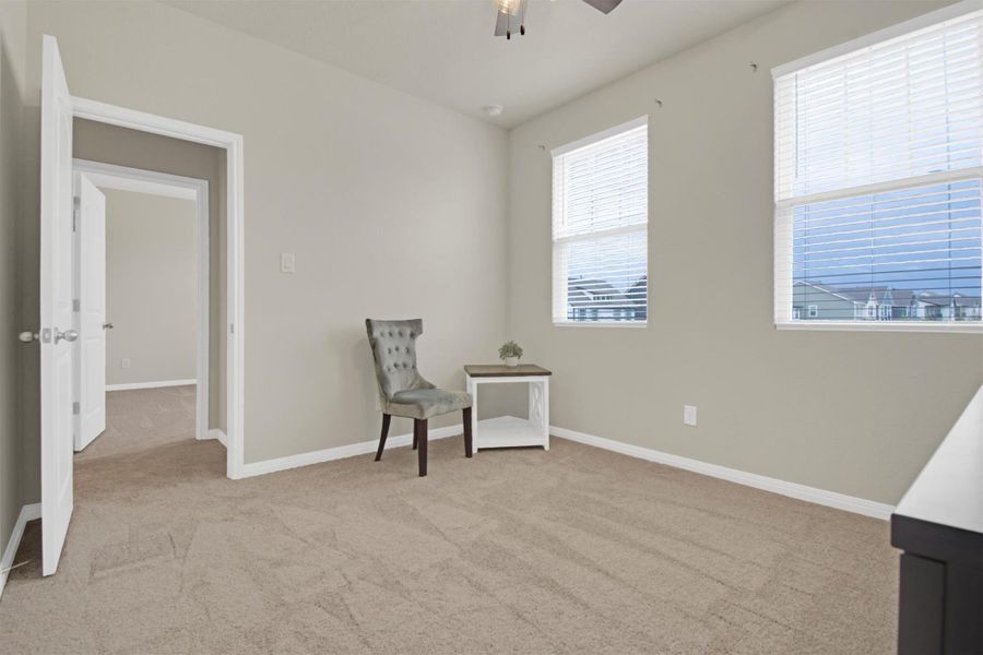 Furnished interior view inside a new home in Lariat, Liberty Hill (Image 7).