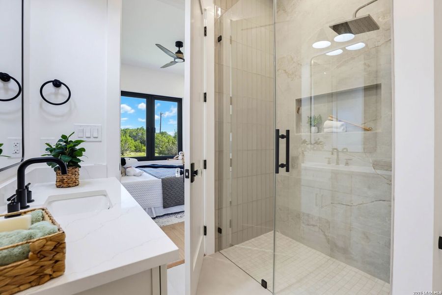 Furnished interior view inside a new home in , San Antonio (Image 33).