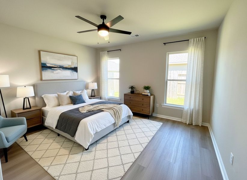 Furnished interior view inside a new home in Emberly, Beasley (Image 5).