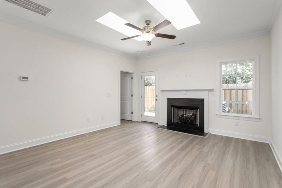 Representative unfurnished interior of a home built from the Devon by Keystone Homes NC in Trellises, High Point (Image 45).