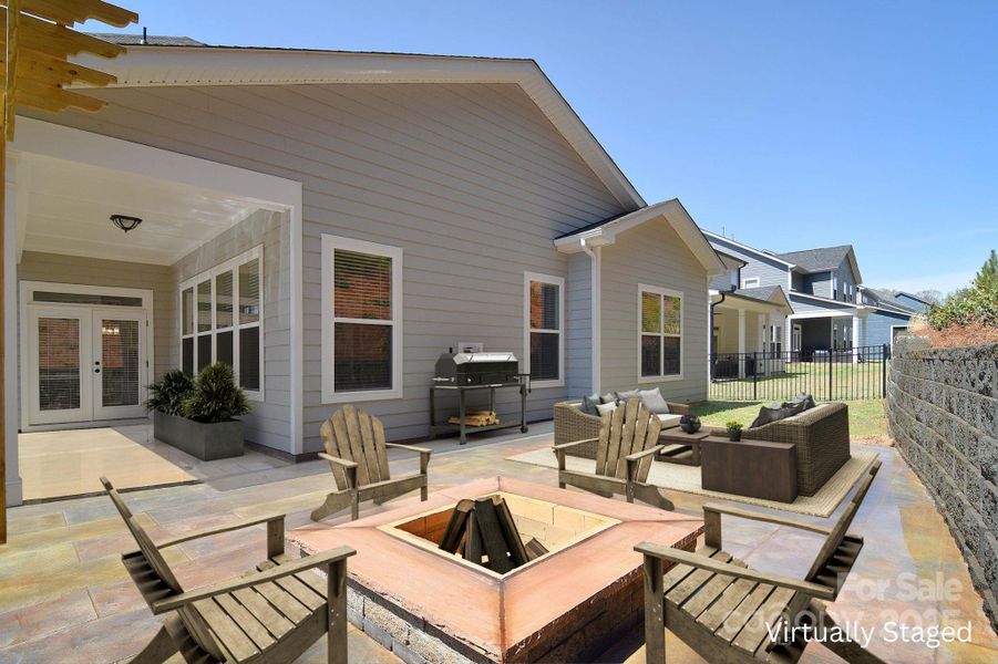 Exterior details and patio area of a home in Wildbrook, Denver (Image 26).