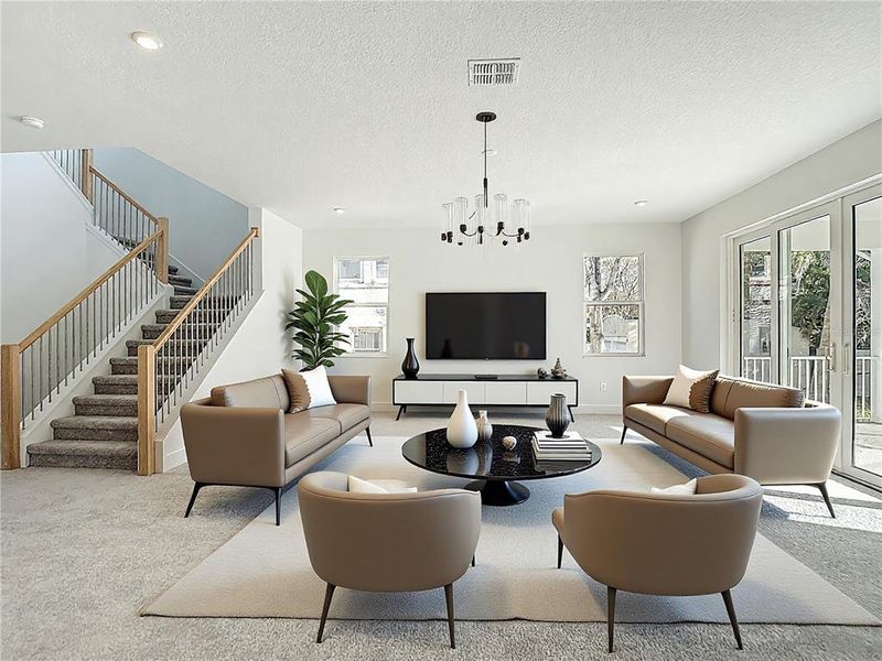Furnished interior view inside a new home in , Tampa (Image 18).