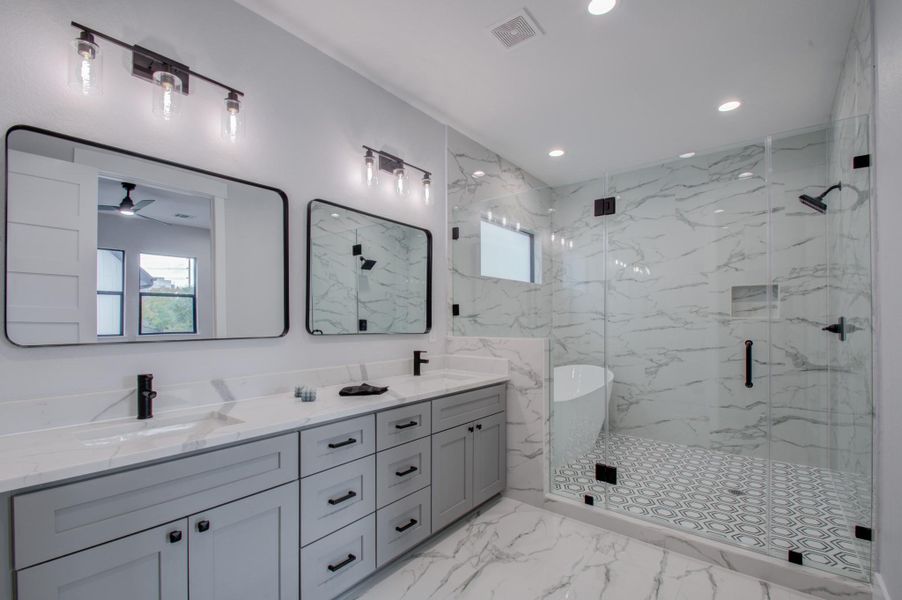 Previous build primary bath