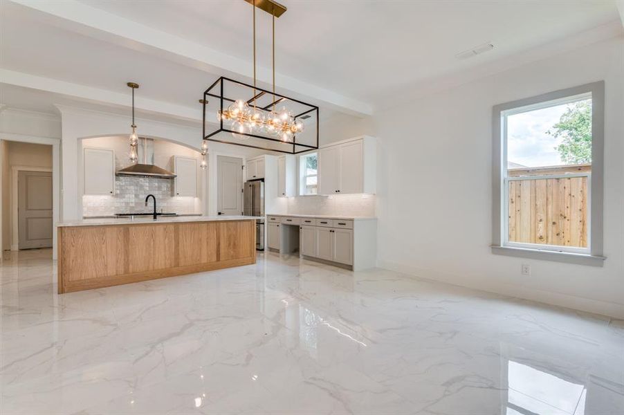 Furnished interior view inside a new home in , Dallas (Image 12).