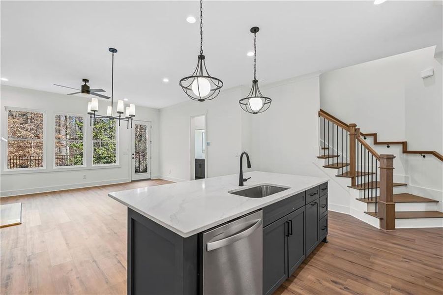 Furnished interior view inside a new home in Devin's Shire - A Kennesaw Tradition, Kennesaw (Image 12).