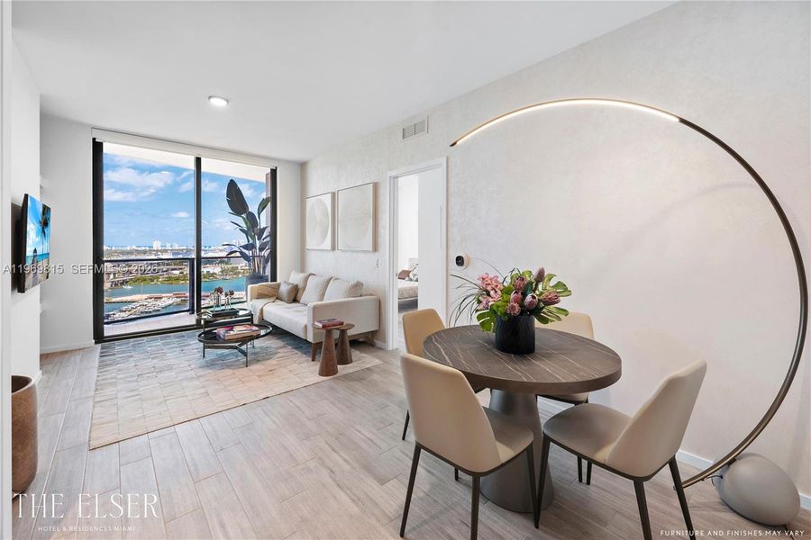 Furnished interior view inside a new home in , Miami (Image 6).