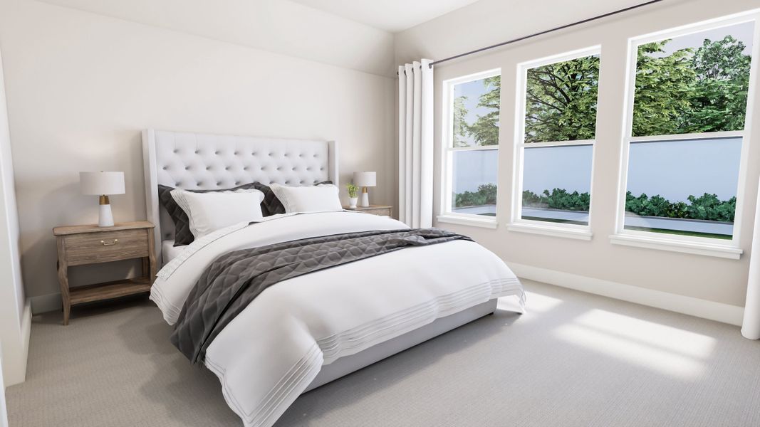 Representative furnished interior of a home built from the Brayden by Tri Pointe Homes in Somerset Park, Rockwall (Image 9).