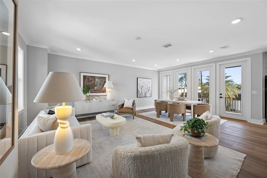 Furnished interior view inside a new home in Blanc, St. Petersburg (Image 34).